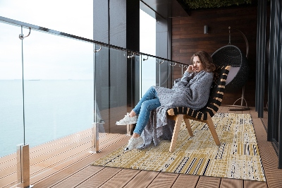 Tarasowy dywan zewnętrzny Klasyczna abstrakcja