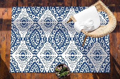 Dywan ogrodowy Niebieskie wzory