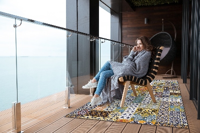 Dywan na taras zewnętrzny Abstrakcyjna mozaika