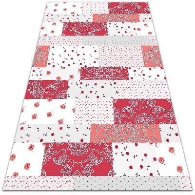 Nowoczesny dywan outdoor Mozaika kwiatowa