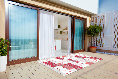 Nowoczesny dywan outdoor Mozaika kwiatowa