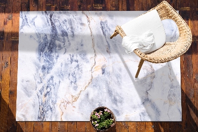 Nowoczesny dywan outdoor Marmurowe złote pęknięcia