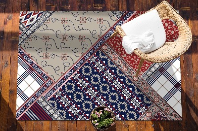Nowoczesny dywan outdoor Retro mix