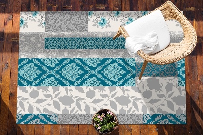 Dywan na taras zewnętrzny Kwiaty mozaikowe