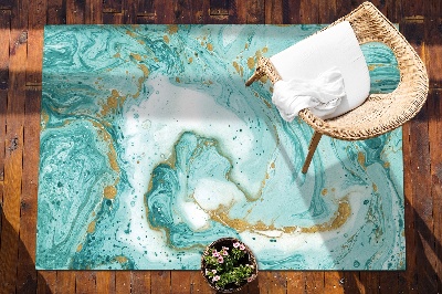 Dywan na taras zewnętrzny Marmurowe fale