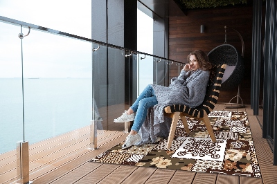 Tarasowy dywan zewnętrzny Styl indyjski