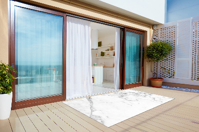 Dywan ogrodowy Czarno-biała faktura marmuru