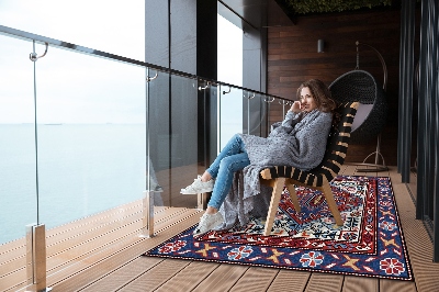 Nowoczesny dywan outdoor Ozdoby ludowe