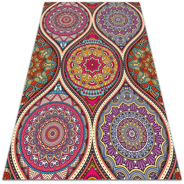 Tarasowy dywan zewnętrzny Kolorowa mandala