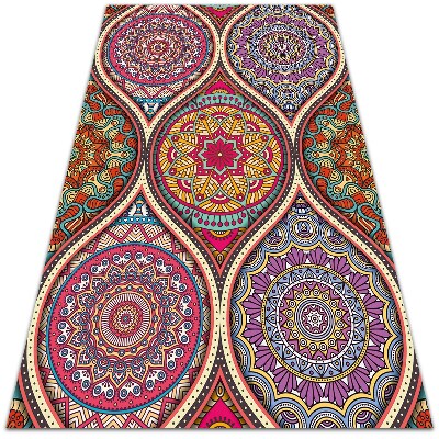 Tarasowy dywan zewnętrzny Kolorowa mandala