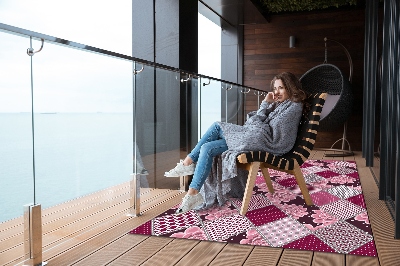 Tarasowy dywan zewnętrzny Kolaż Sukulenten