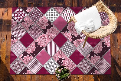 Tarasowy dywan zewnętrzny Kolaż Sukulenten