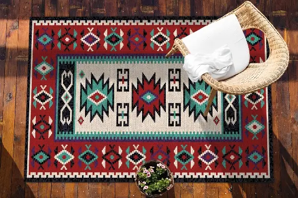 Nowoczesny dywan outdoor Proste wzory etniczne