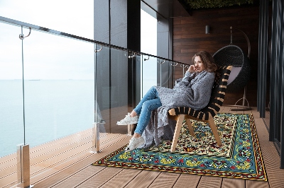 Nowoczesny dywan outdoor Kolorowe wzory geometryczne