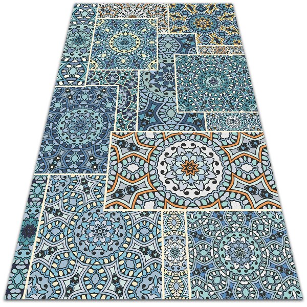 Nowoczesny dywan outdoor Mandala patchwork