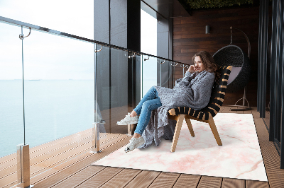 Dywan na taras zewnętrzny Biały i różowy kamień