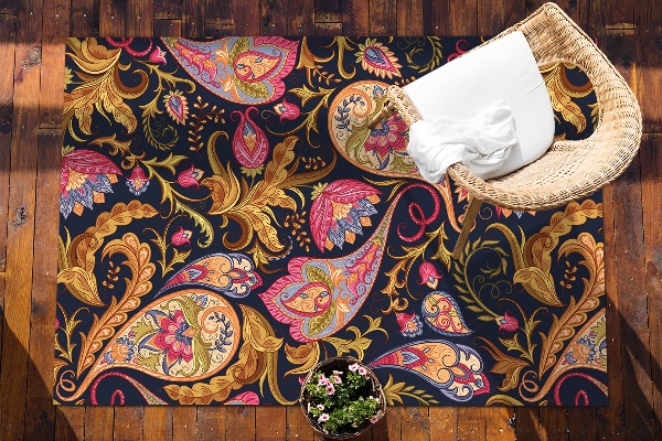 Tarasowy dywan zewnętrzny Kolorowy wzór paisley