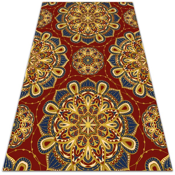 Nowoczesny dywan outdoor Złote wzory