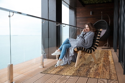 Tarasowy dywan zewnętrzny Krótkie deski