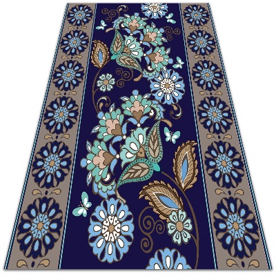 Nowoczesny dywan outdoor Ozdoba kwiatowa