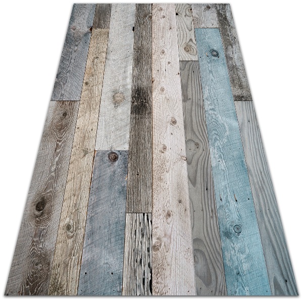 Nowoczesny dywan outdoor Stare deski
