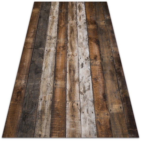 Dywan na taras zewnętrzny Ciemne deski