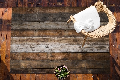 Dywan na taras zewnętrzny Ciemne deski