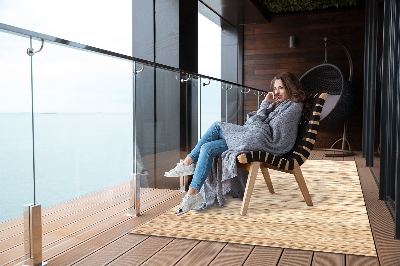 Dywan na taras zewnętrzny Tekstura słomy