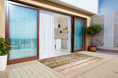 Nowoczesny dywan outdoor Talerze