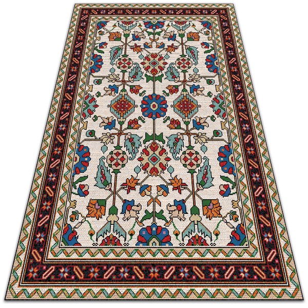 Tarasowy dywan zewnętrzny Mozaika florystyczna