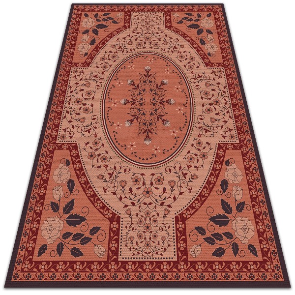 Dywan na taras zewnętrzny Wzór wieńca kwiatowego