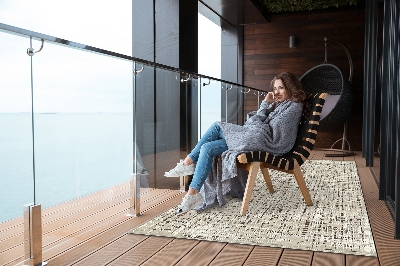 Dywan ogrodowy Tekstura tkaniny