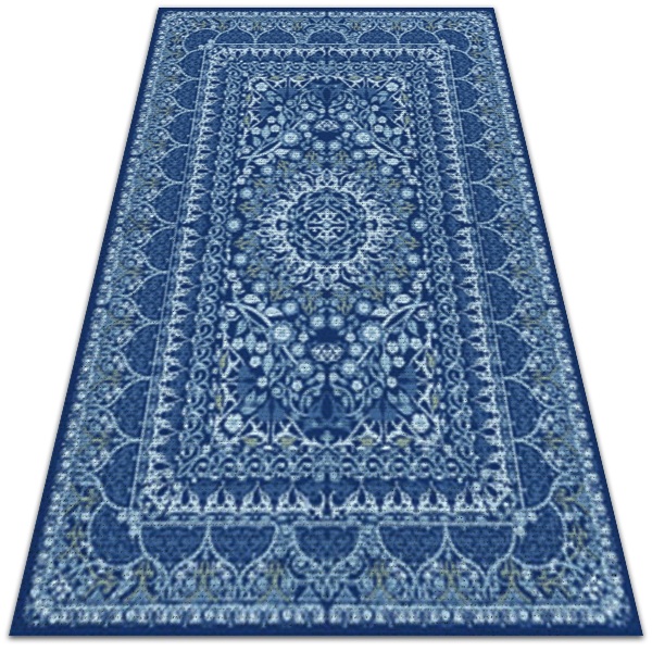 Piękny dywan zewnętrzny Niebieski antyczny styl