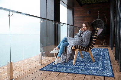Dywan na taras zewnętrzny Niebieski w starym stylu