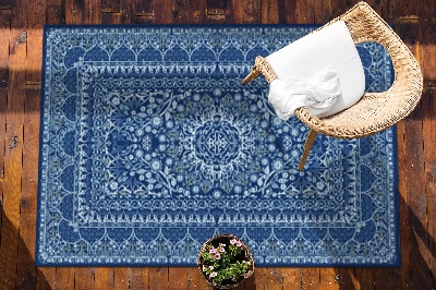 Piękny dywan zewnętrzny Niebieski antyczny styl