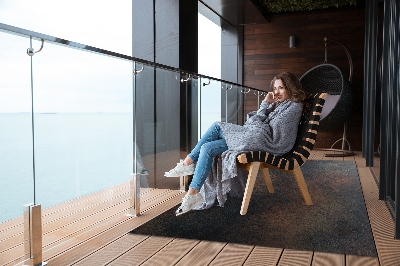 Tarasowy dywan zewnętrzny Zardzewiała blacha