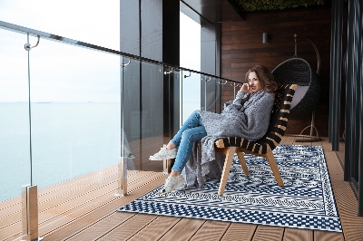 Nowoczesny dywan outdoor Nachylenie geometryczne