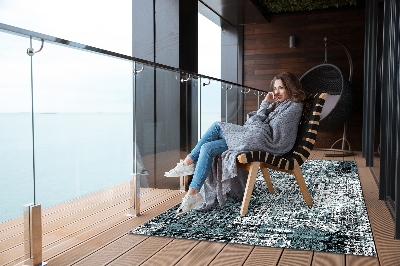 Dywan ogrodowy Tkanina wzorzysta