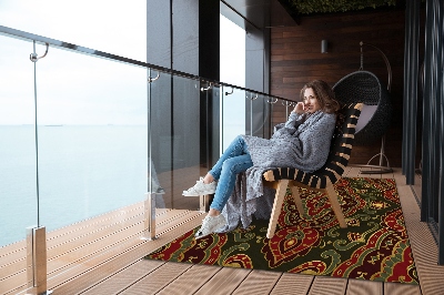 Nowoczesny dywan outdoor Wzory roślinne