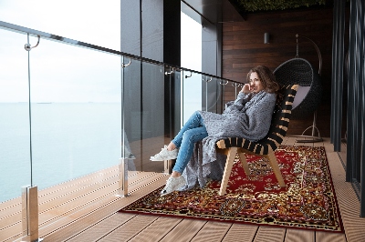 Nowoczesny dywan outdoor Piękne detale perskiego wzornictwa