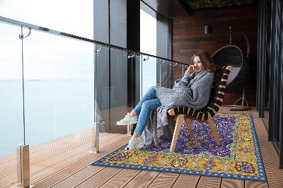 Nowoczesny dywan outdoor Piękne detale w stylu perskim