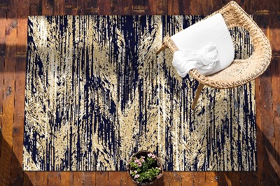 Tarasowy dywan zewnętrzny Żółte paski retro