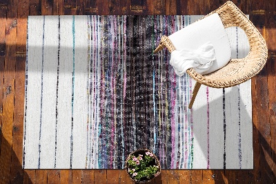 Dywan na taras zewnętrzny Kolorowe paski