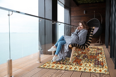 Tarasowy dywan zewnętrzny Geometryczna mozaika