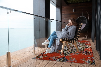 Tarasowy dywan zewnętrzny Styl retro wschodni