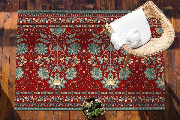 Dywan na taras zewnętrzny Kwiaty paisley