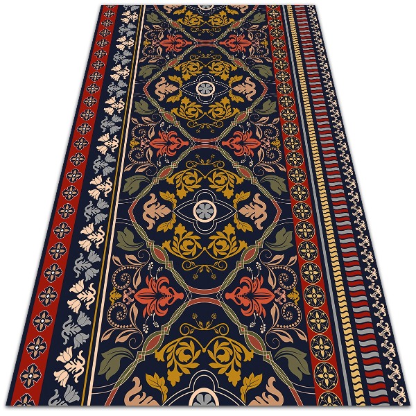 Tarasowy dywan zewnętrzny Kwiatowy wzór boho