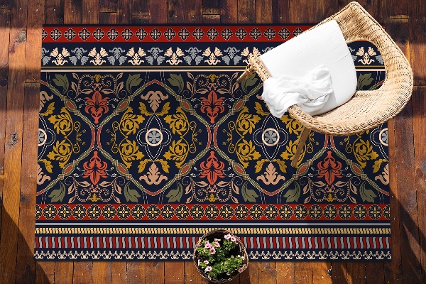 Dywan ogrodowy Kwiatowy wzór boho