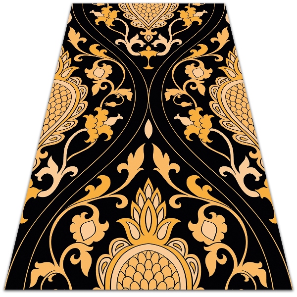 Nowoczesny dywan outdoor wzór Złoty adamaszek