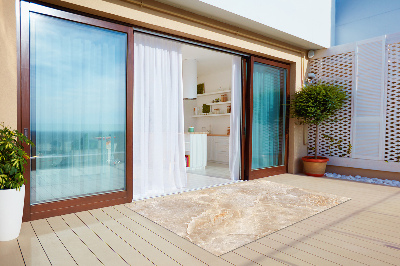 Nowoczesny dywan na balkon wzór Rdzawy marmur